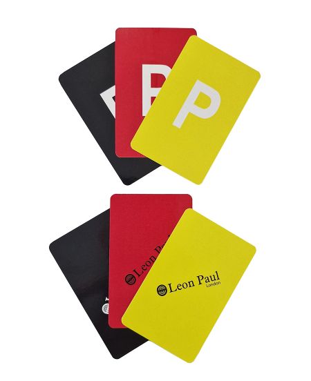 Jeu de 3 cartons pour Arbitre
